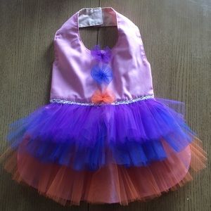 Handmade Tulle Bow Dog Pet Dress